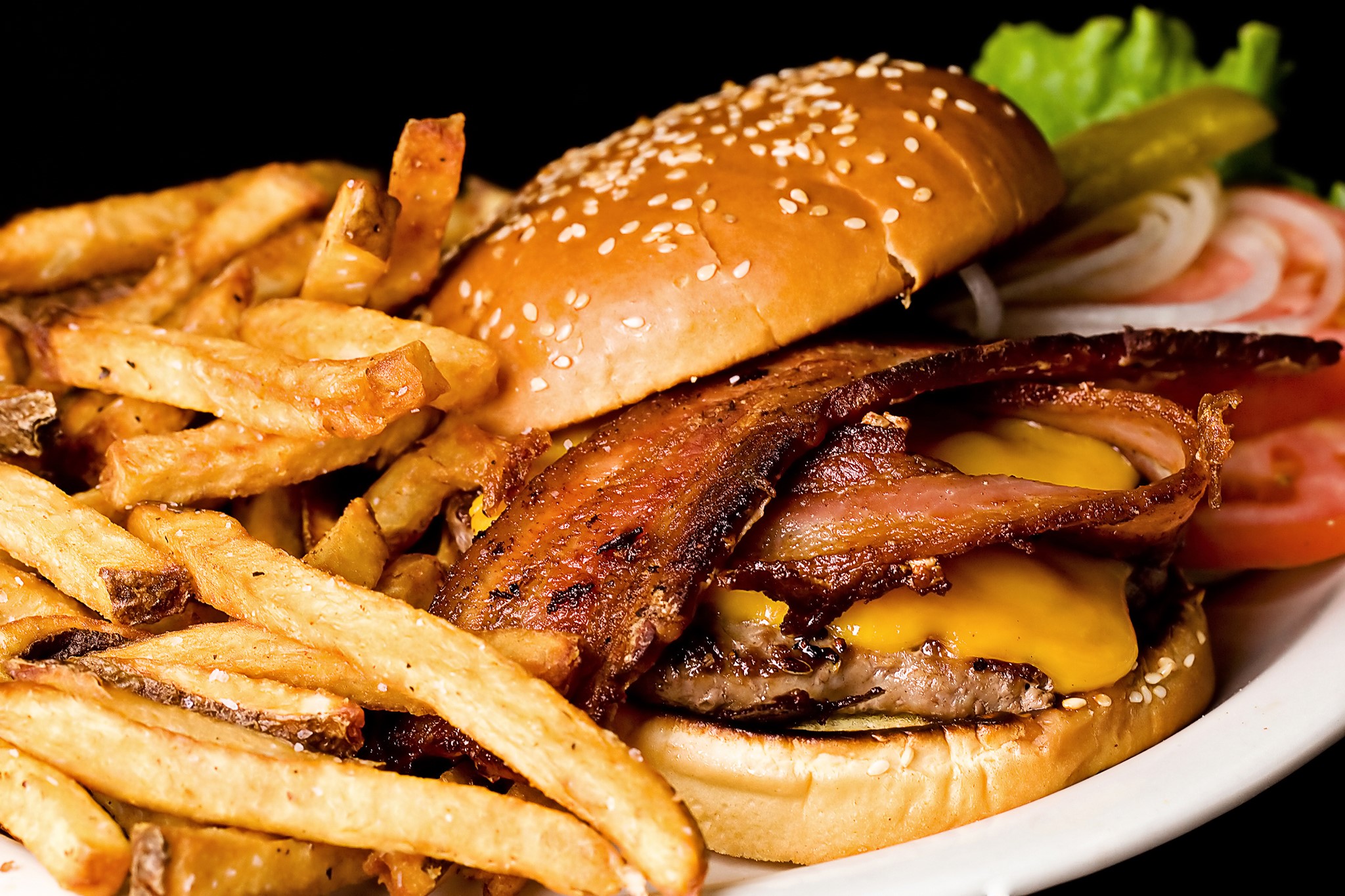 Order Bacon Cheeseburger food online from Sunshine Cafe store, Cathedral City on bringmethat.com