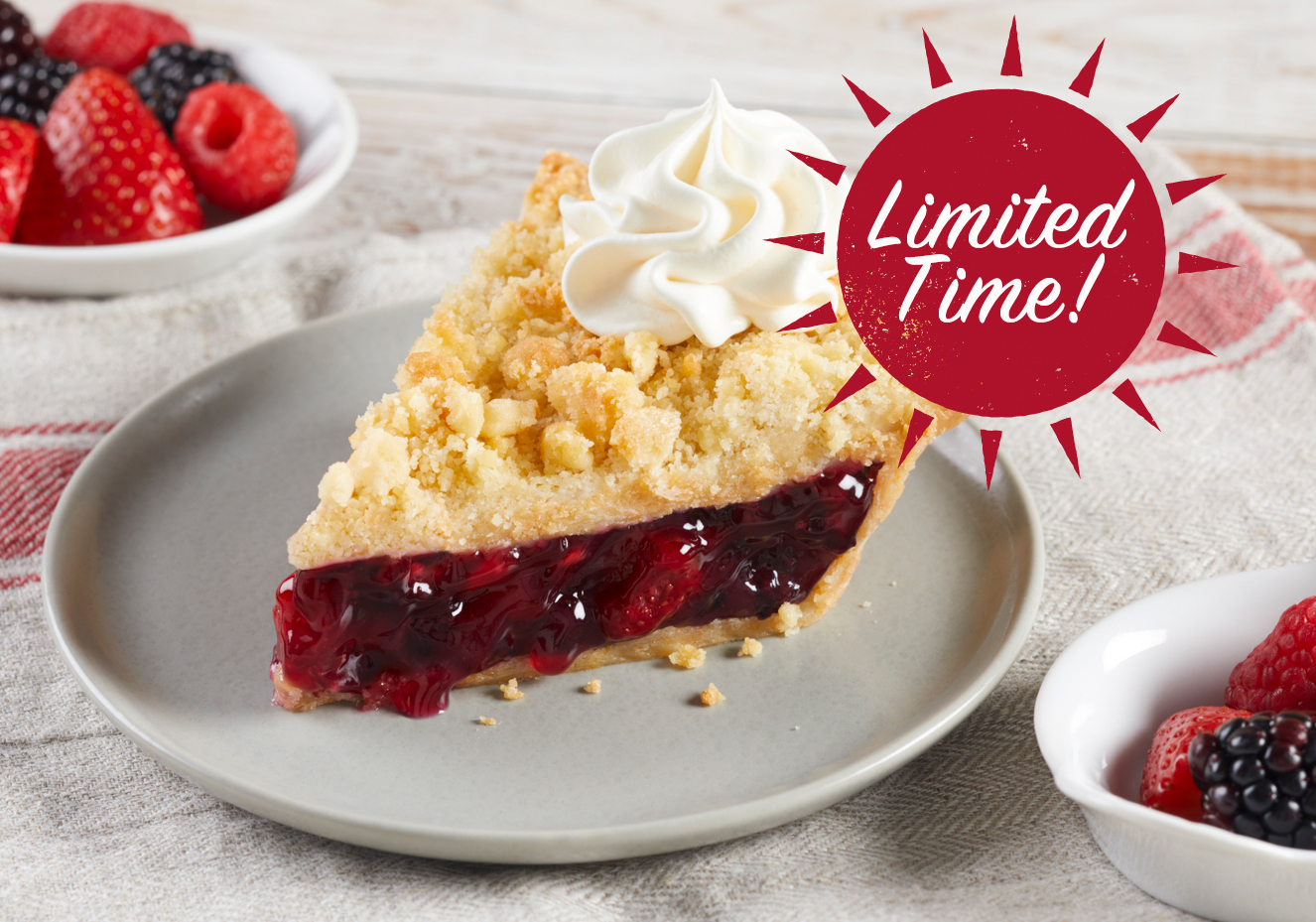 Order Triple Berry Pie food online from Bob Evans store, Canton on bringmethat.com