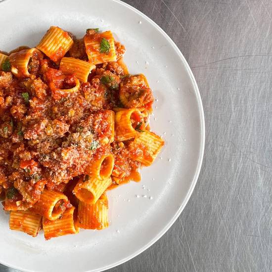 Order Rigatoni Bolognese food online from Pizzeria Mariana store, Newark on bringmethat.com