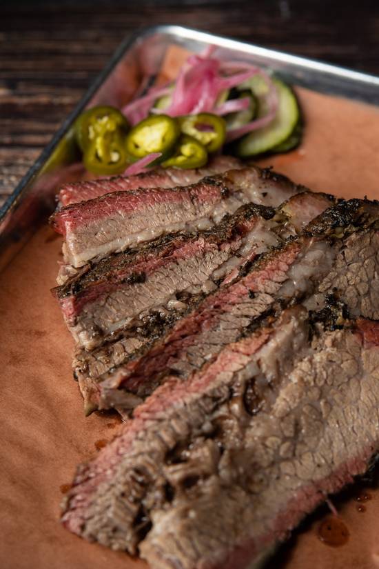 Order Brisket Half Lb food online from Wagon Wheel Barbecue store, Mountain View on bringmethat.com
