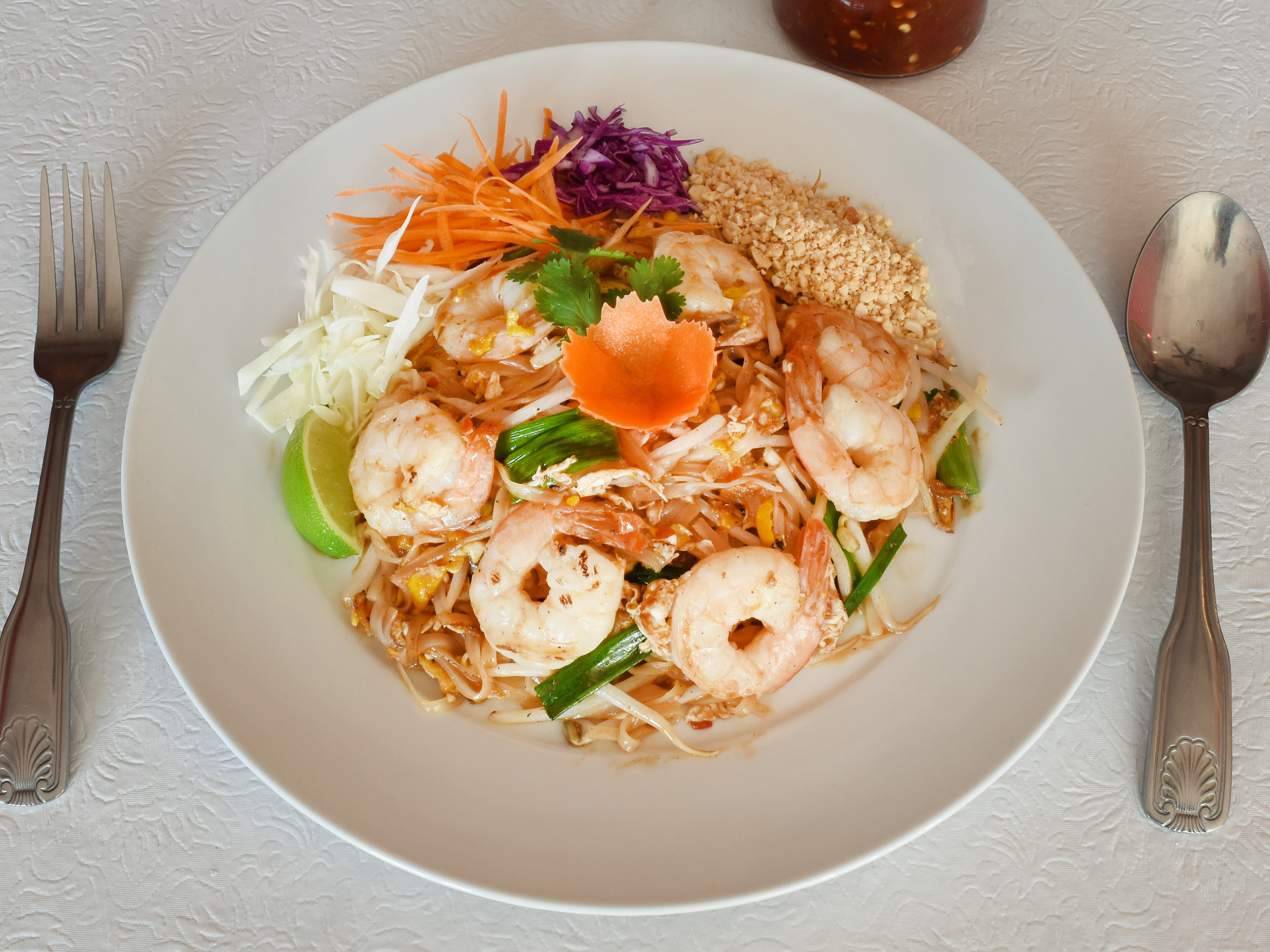 Order 1. Pad Thai Noodle food online from Jewel of Siam Restaurant store, Orland Park on bringmethat.com