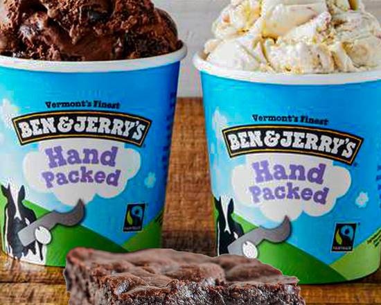 Order 2 Pints + 2 Brownies food online from Ben & Jerry's store, Highland Village on bringmethat.com