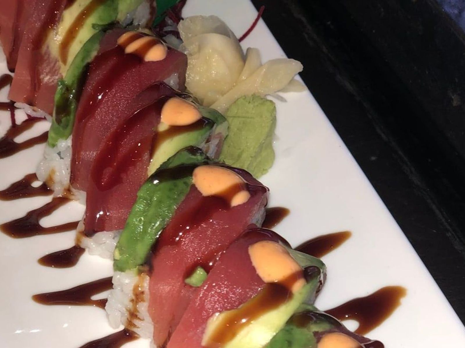 Order Red Dragon Roll food online from Sushi Aoi store, Washington on bringmethat.com