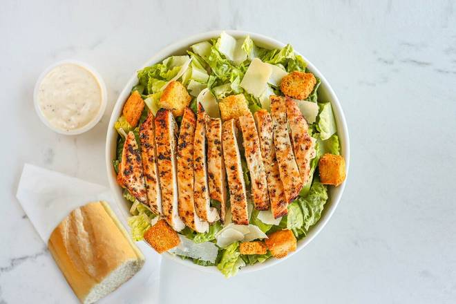 Order Classic Char-Grilled Chicken Caesar Salad food online from Buona store, Itasca on bringmethat.com