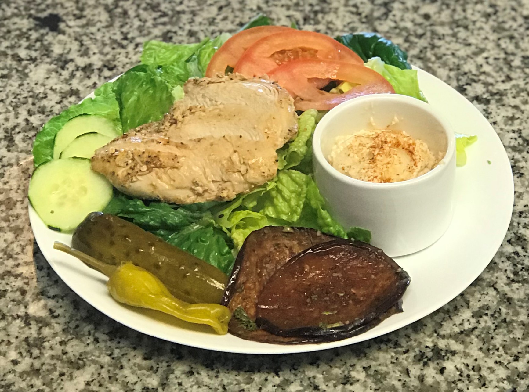 Order Grilled Chicken Salad Plate food online from Waterfront Deli store, Alameda on bringmethat.com