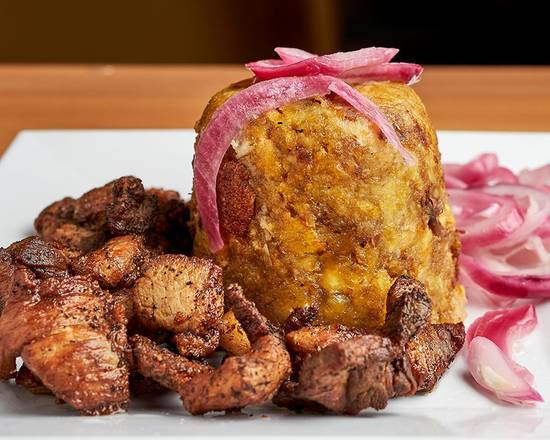 Order Mofongo with Fried Pork Meat ( Carnita ) food online from Mofongos store, Trenton on bringmethat.com