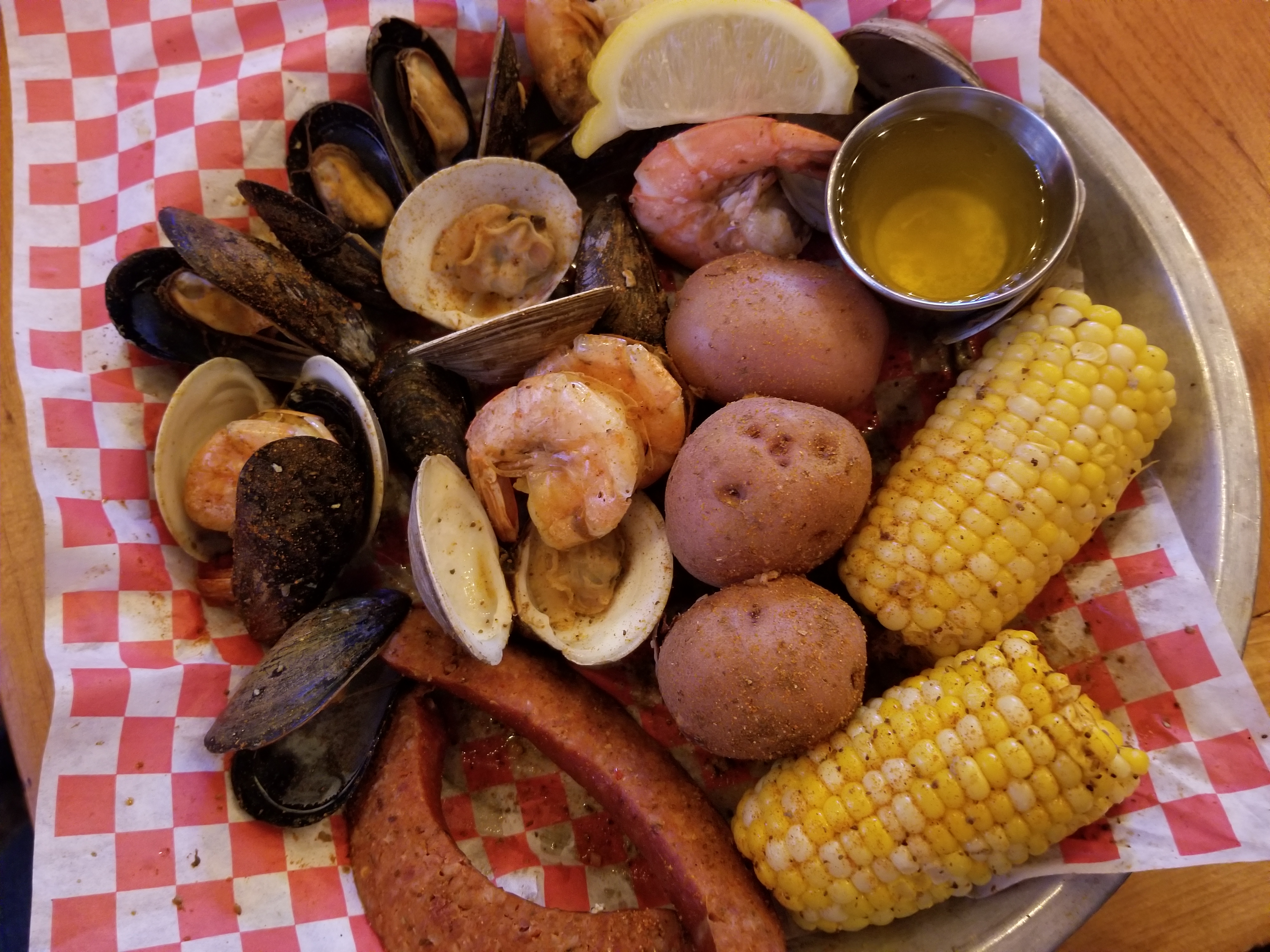 Order New England Seafood Boil food online from Red Hook Lobster Pound store, Brooklyn on bringmethat.com