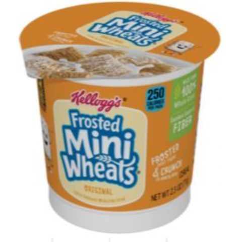 Order Kellogg Frosted Mini Wheat Cup 2.5oz food online from Aplus store, Greensburg on bringmethat.com