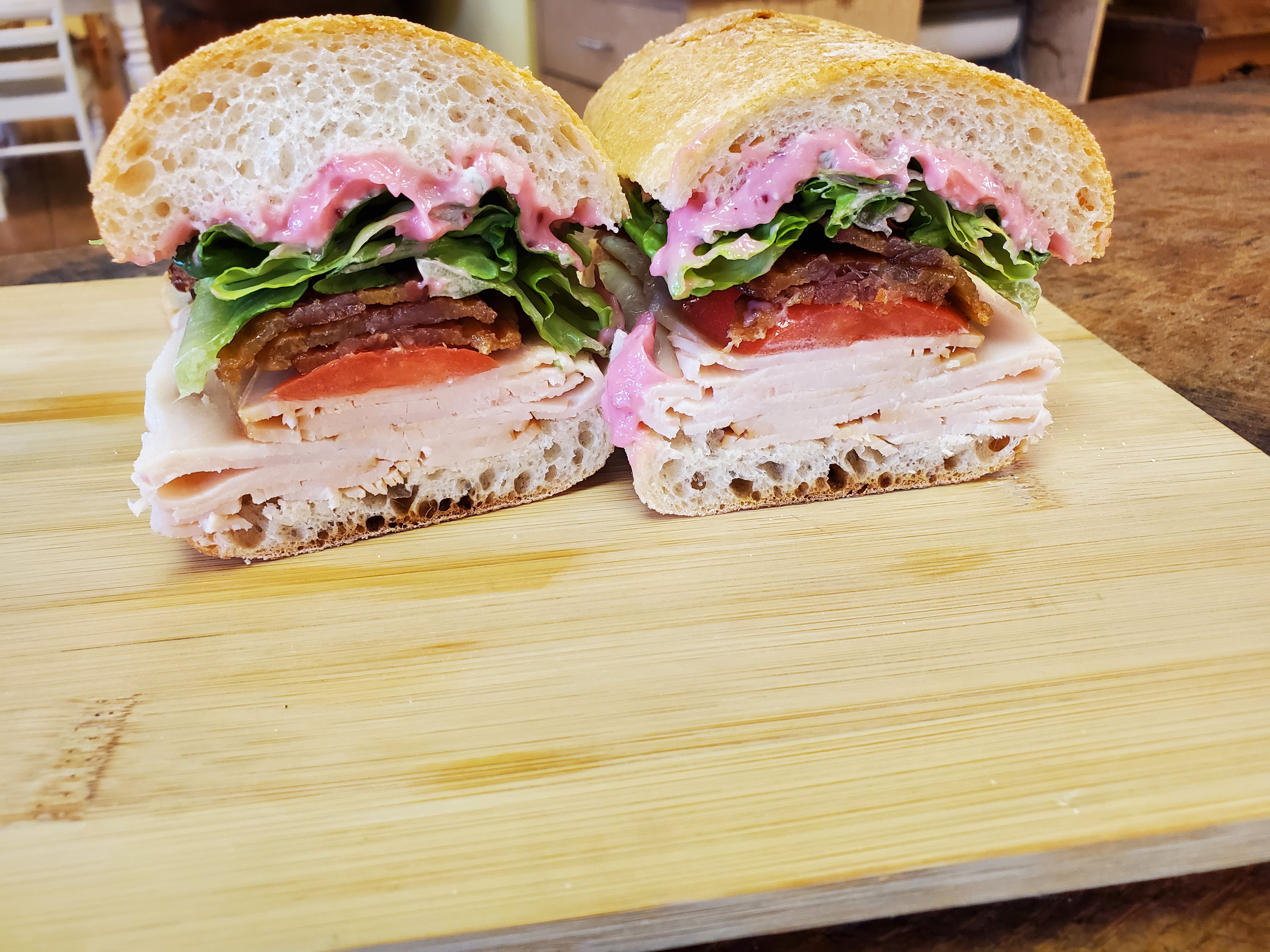 Order Turkey and Applewood Bacon Sandwich food online from Sassano store, Paoli on bringmethat.com