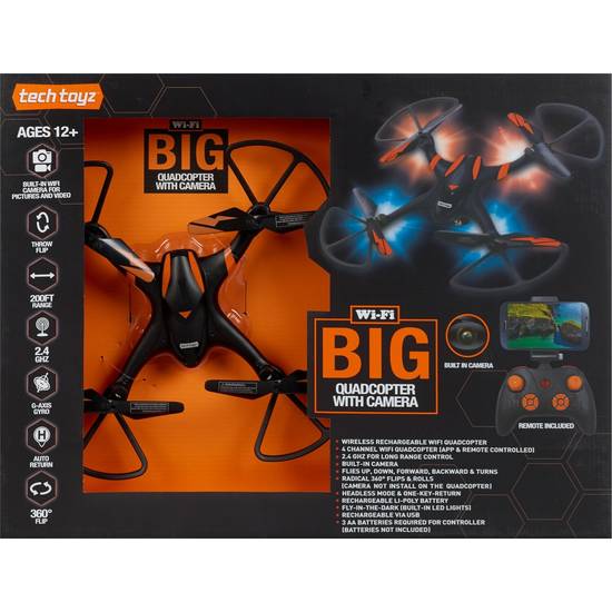 Order TechToyz 2.4 GHz Wi-Fi Quadcopter food online from Cvs store, Robertsdale on bringmethat.com