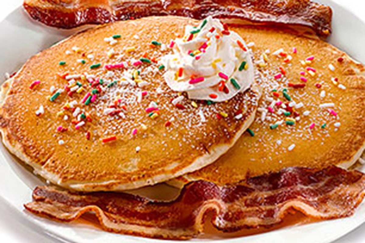 Order Rainbow Pancakes food online from Perkins Restaurant & Bakery store, Dickson City on bringmethat.com