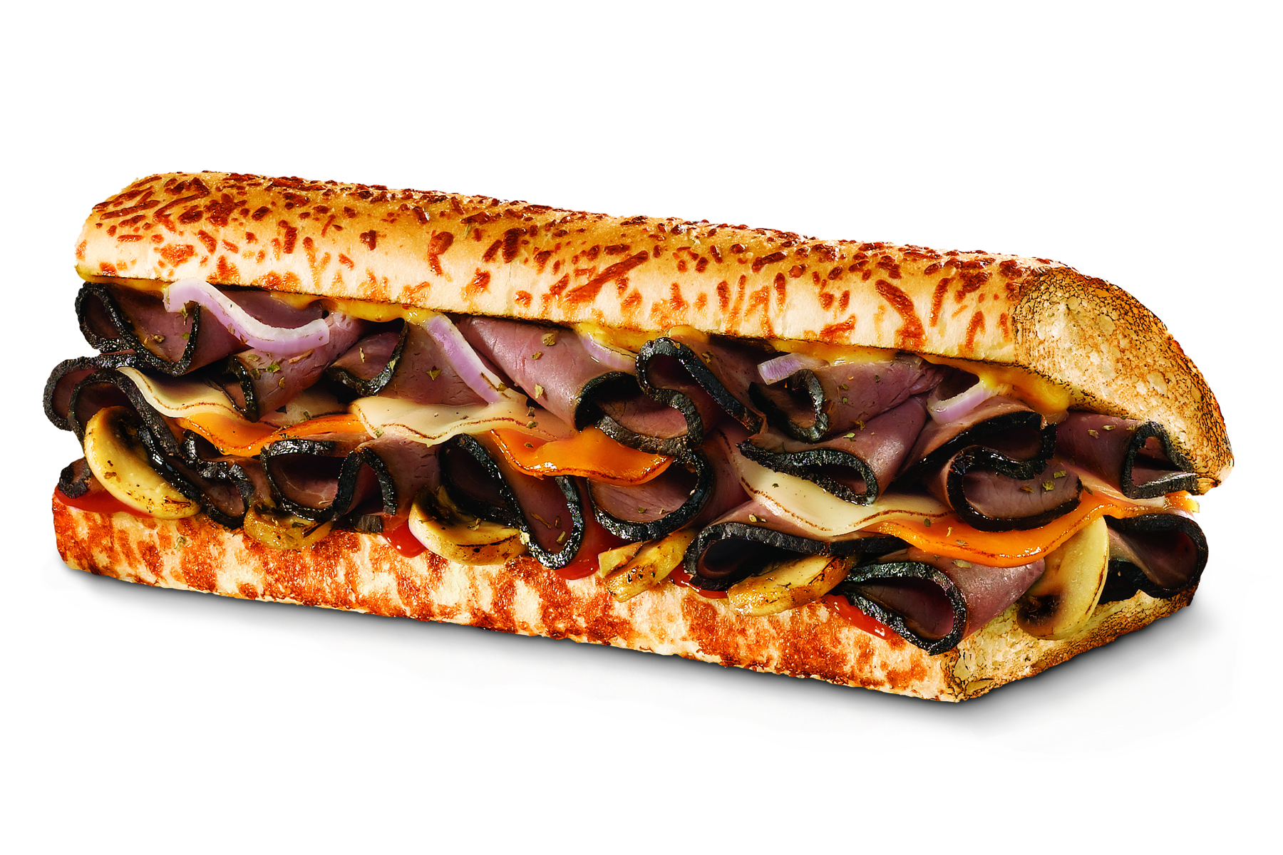 Order Black Angus on Rosemary Parmesan Sub food online from Quiznos Sub store, Chicago on bringmethat.com