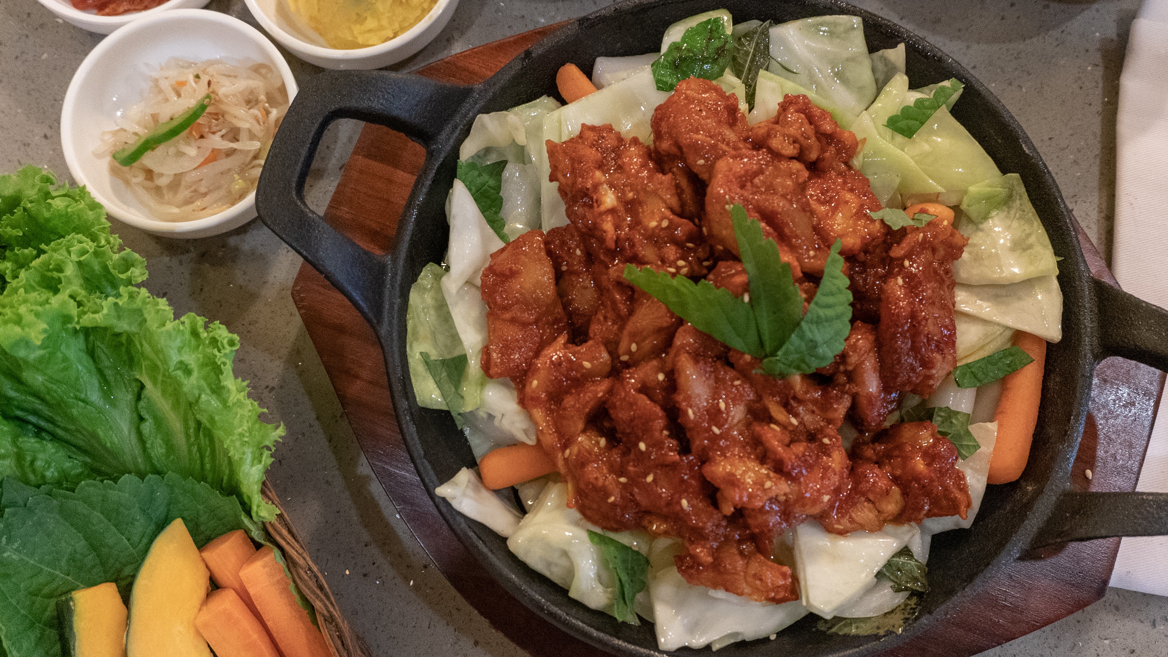 Order Spicy Stir-Fried Chicken / 닭갈비 food online from New Seoul Bbq store, Garden Grove on bringmethat.com