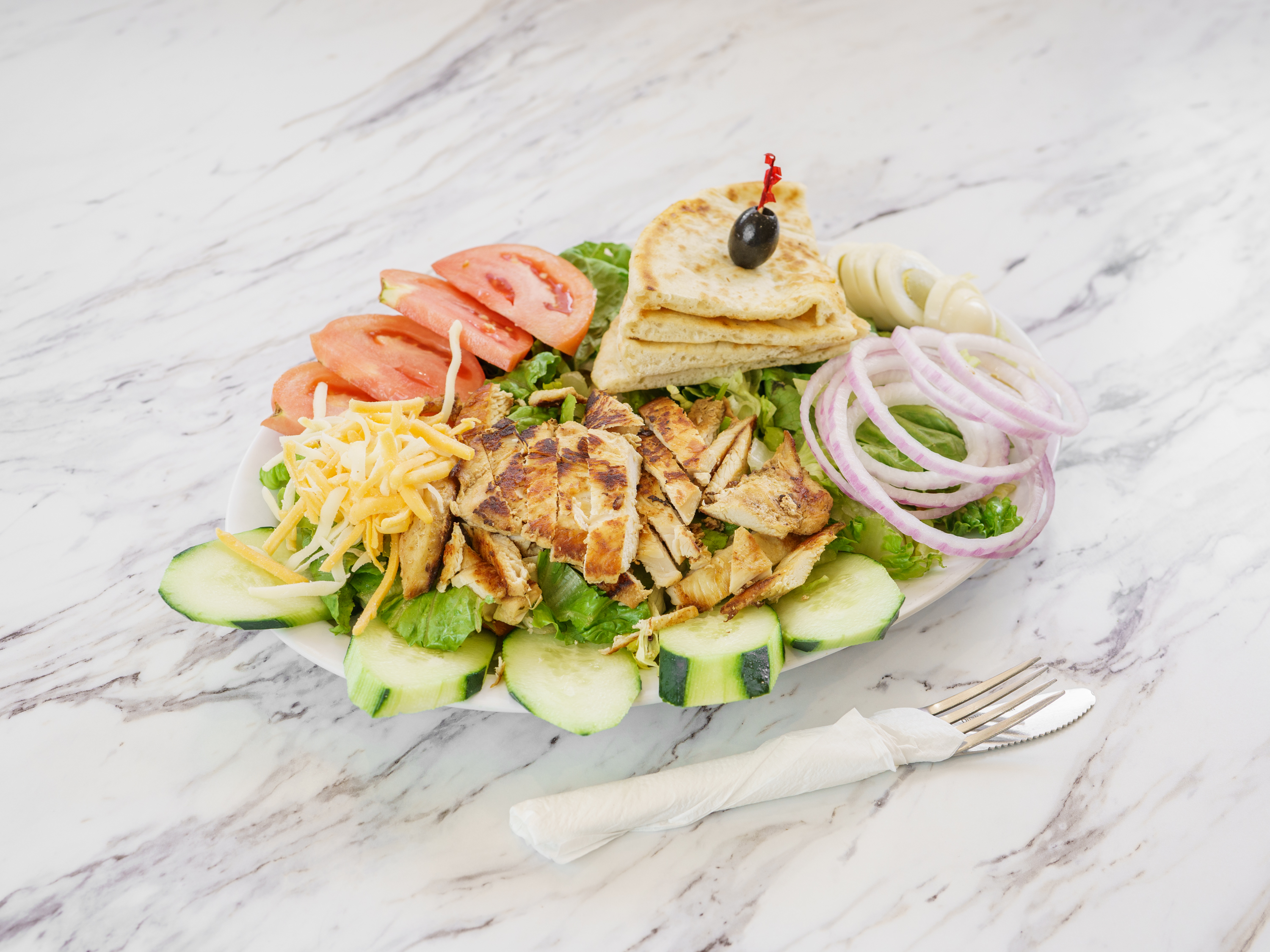 Order Grilled Chicken Breast Salad food online from Yellow Basket store, Carson on bringmethat.com