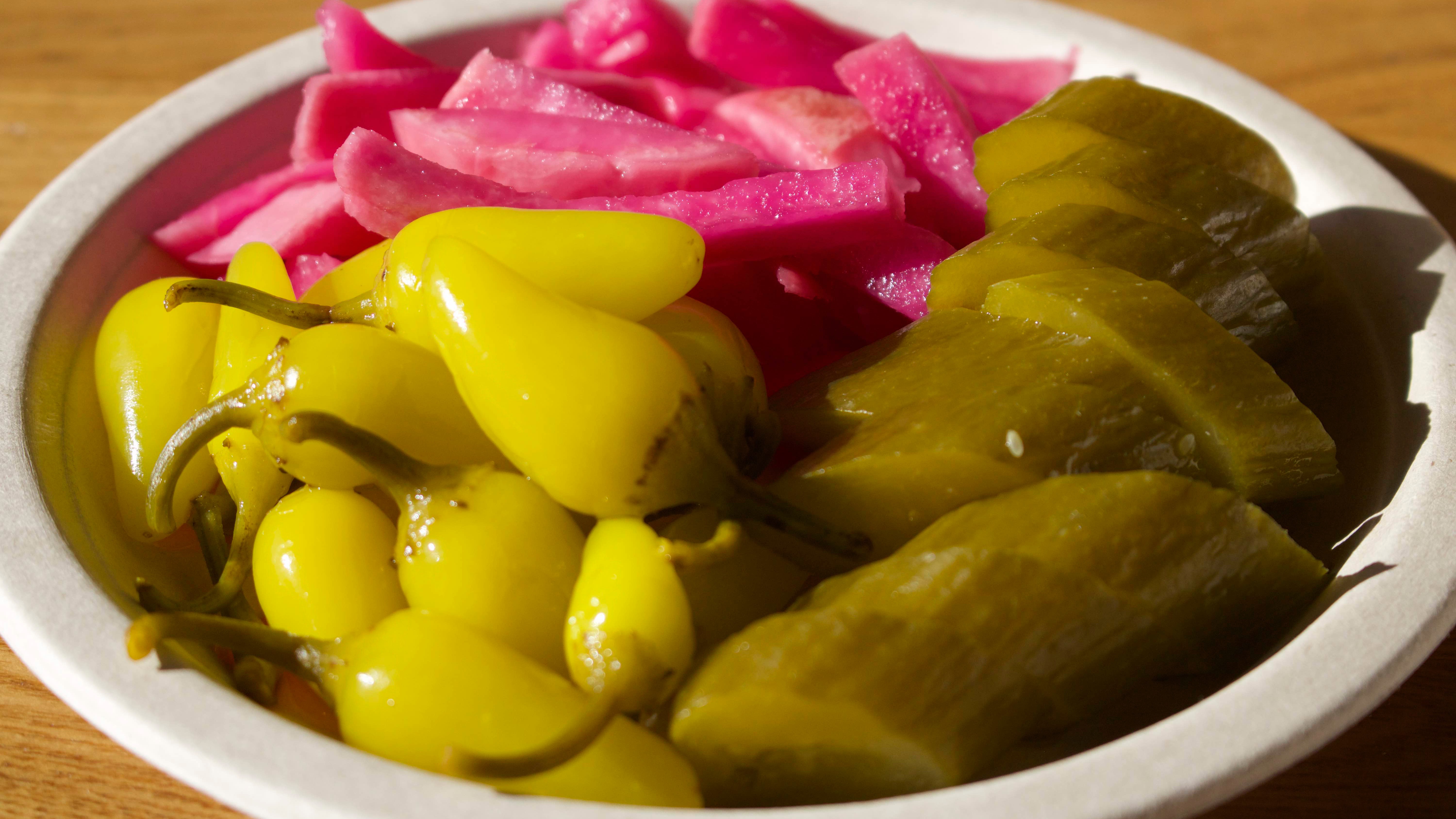 Order 8. Mixed Pickle food online from Rosemary Grill store, Los Angeles on bringmethat.com