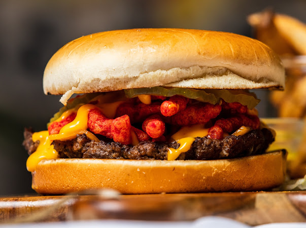 Order Hot Cheeto Burger food online from Build A Burger store, Edinburg on bringmethat.com