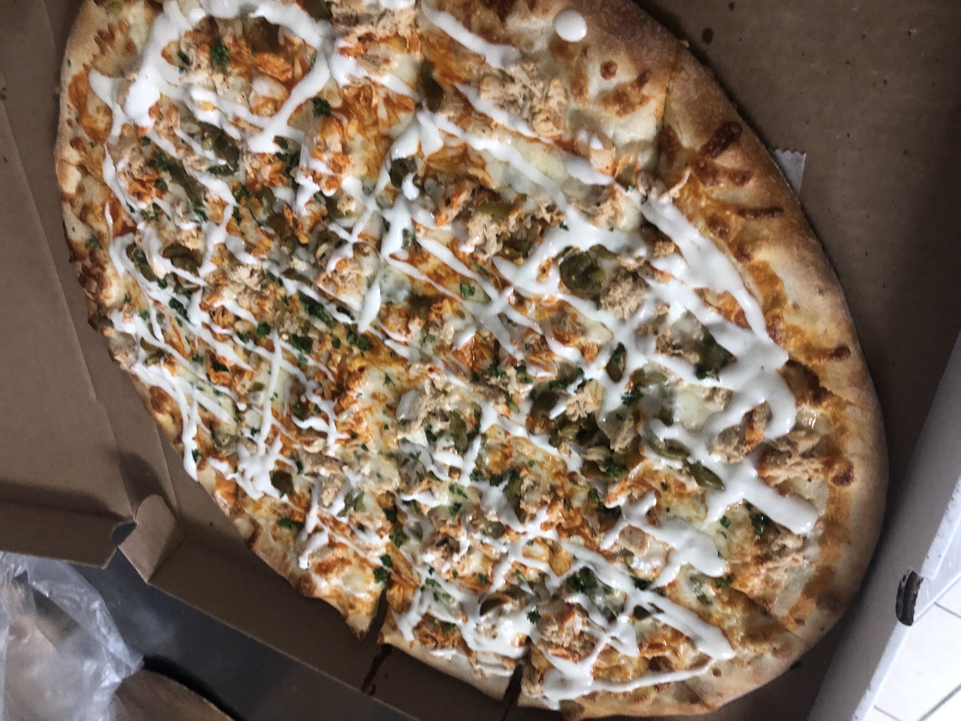 Order Chicken Bacon Ranch Pizza food online from Millie's Kitchen store, Westfield on bringmethat.com