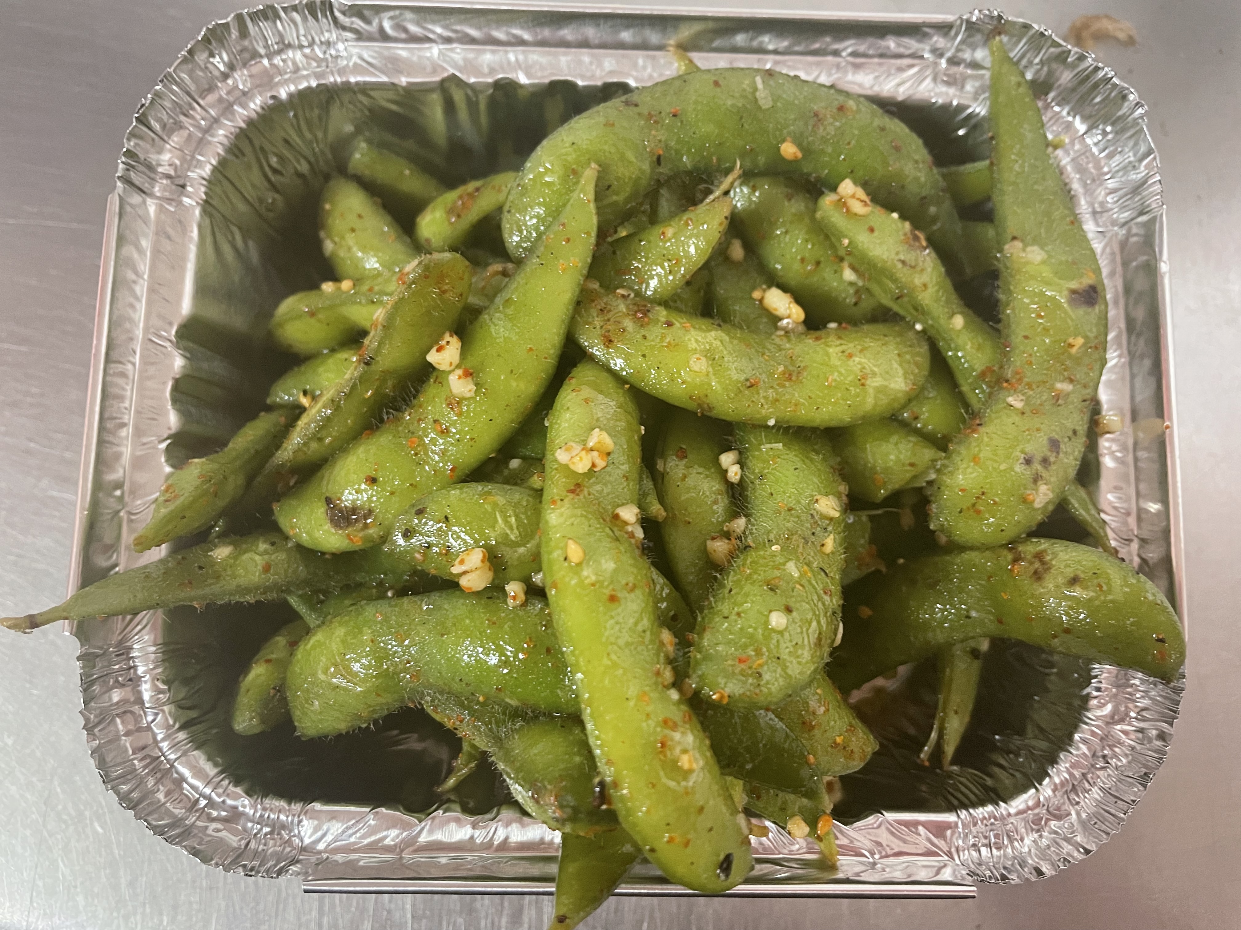 Order Spicy Edamame food online from Wasabi Bistro store, Boonton on bringmethat.com