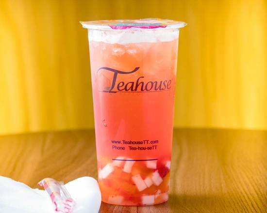 Order Strawberry Green Tea food online from The Teahouse Tapioca & Tea store, Houston on bringmethat.com