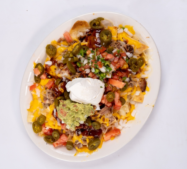 Order BBQ Nachos food online from Bourbon & Beale store, Springfield on bringmethat.com