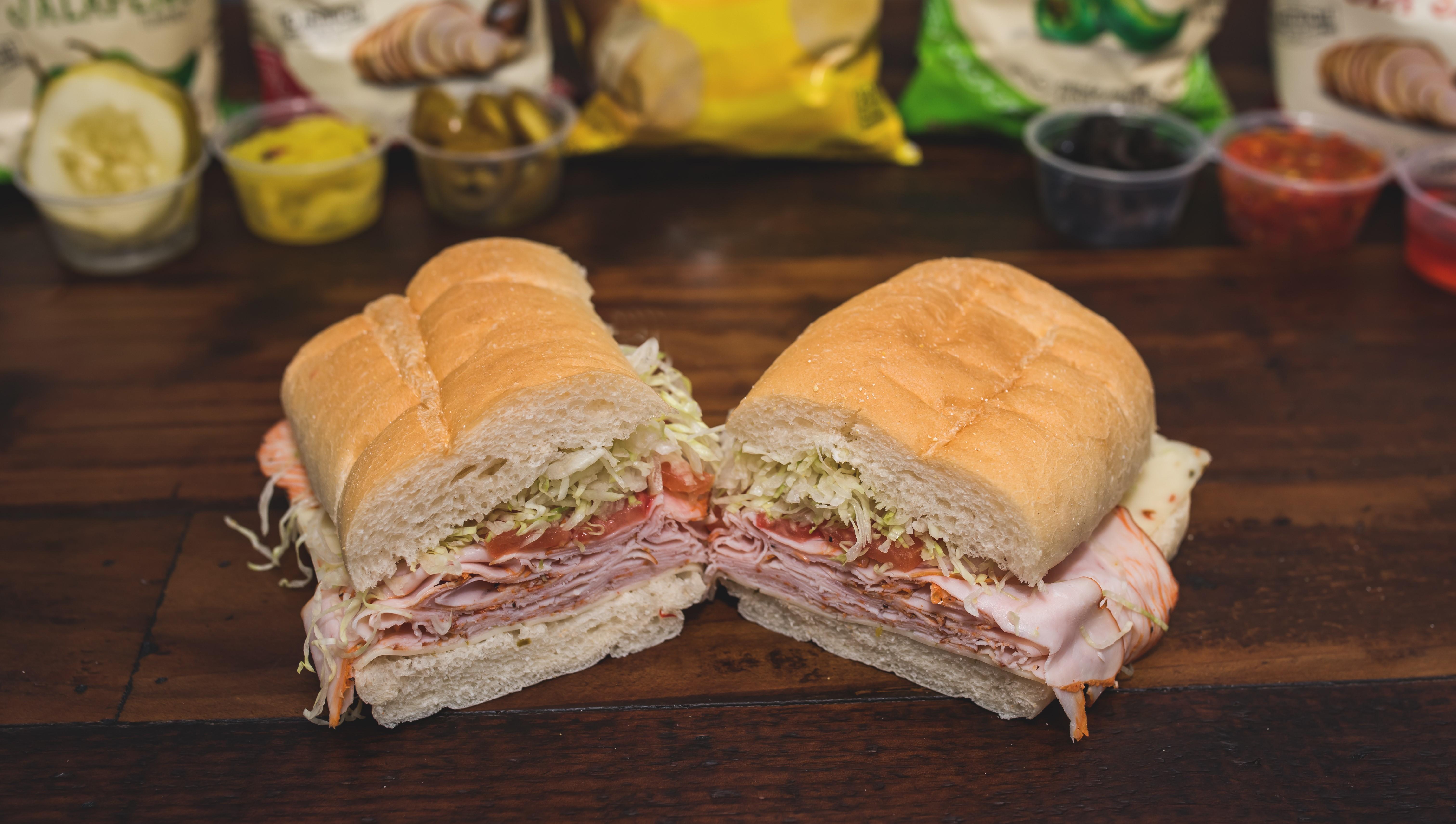 Order 16in #7 Peppered Turkey food online from Mr. Subs store, Cranbury on bringmethat.com