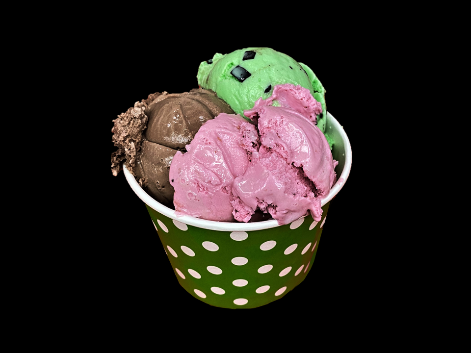 Order 3 Scoop food online from The Creamery At South Park store, San Antonio on bringmethat.com