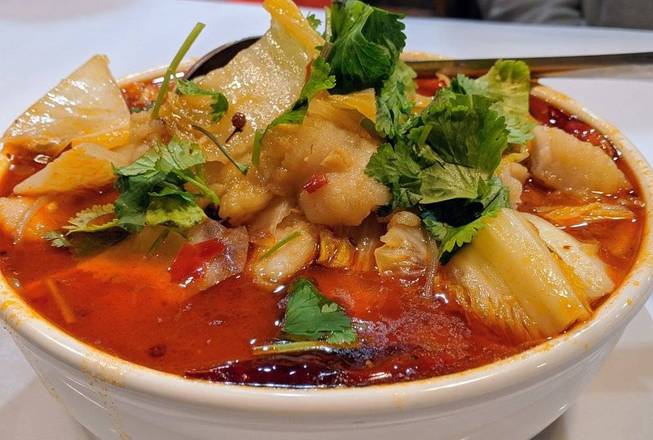 Order Fish in Sichuan Style Sauce 水煮魚 ️️️ food online from New Sichuan store, Winston-Salem on bringmethat.com