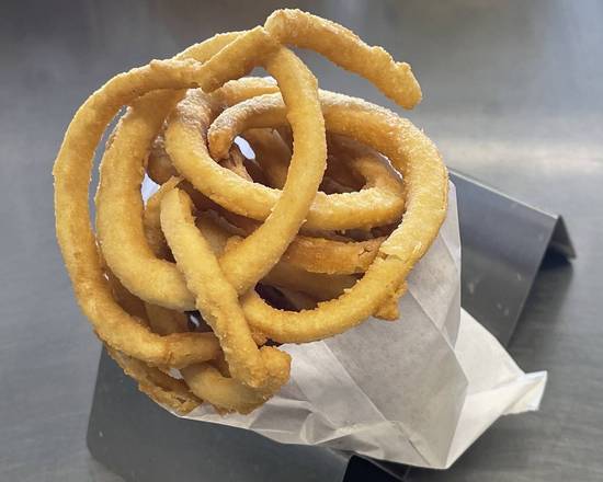 Order Fried Onion Rings food online from Michael's Burgers store, Canoga Park on bringmethat.com