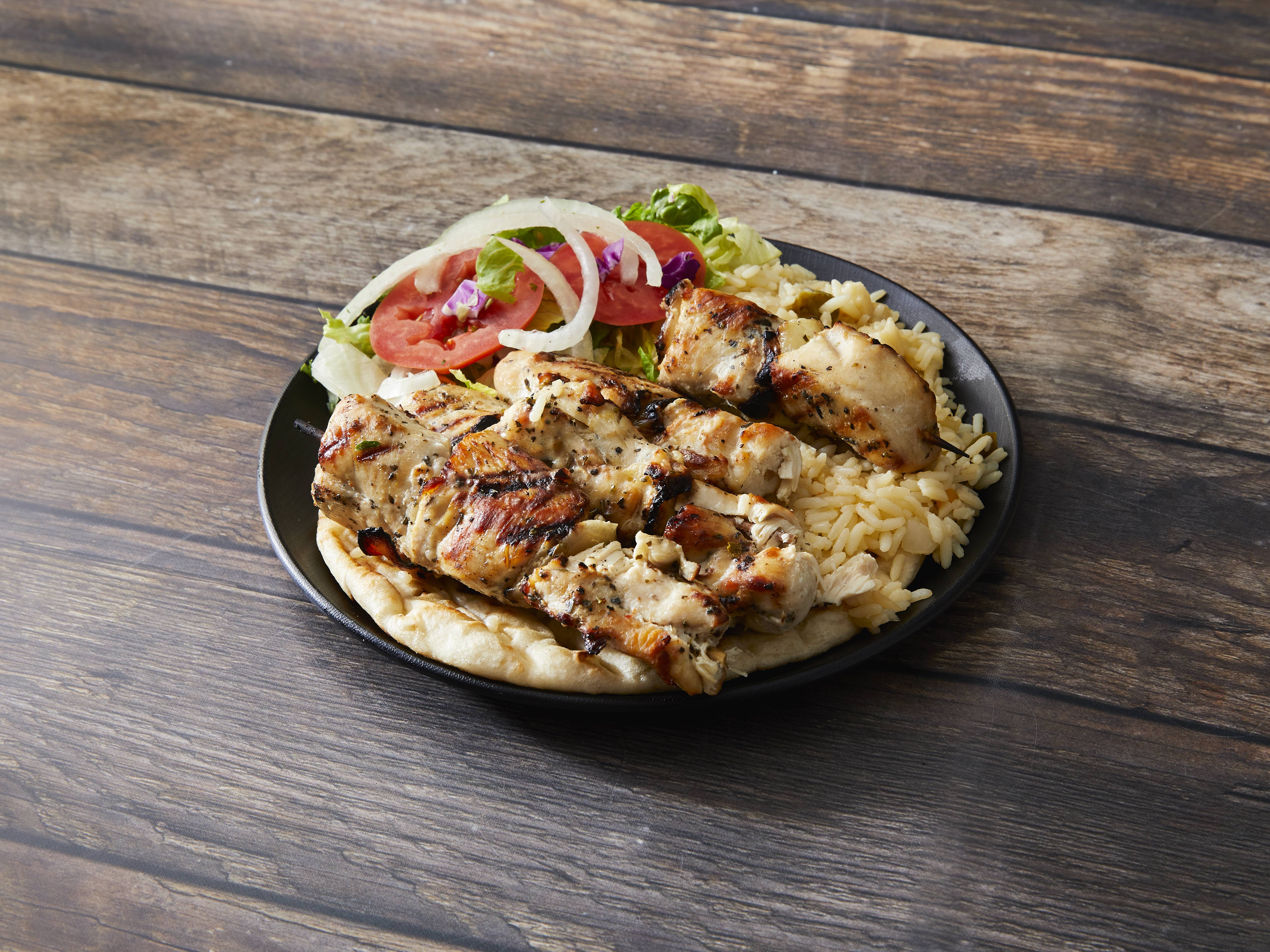 Order Chicken Kabob Platter food online from Goodi Restaurant store, Niles on bringmethat.com