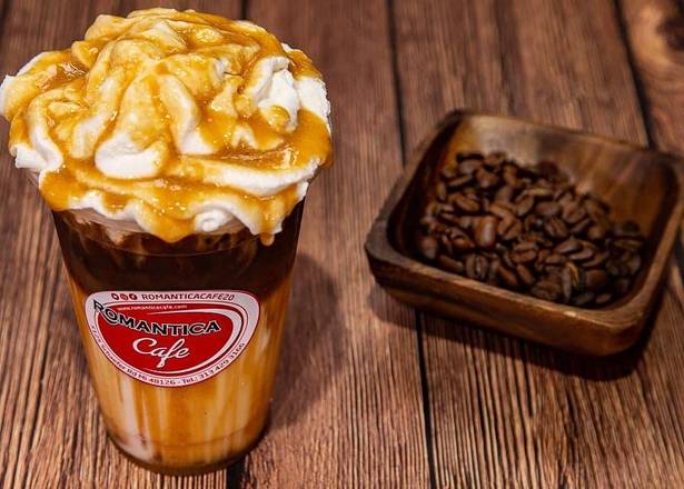 Order Iced Caramel Macchiato food online from Romantica Cafe store, Dearborn on bringmethat.com