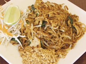 Order N45. Pad Thai ผัดไทย food online from Amazing Thai Cuisine store, Broken Arrow on bringmethat.com