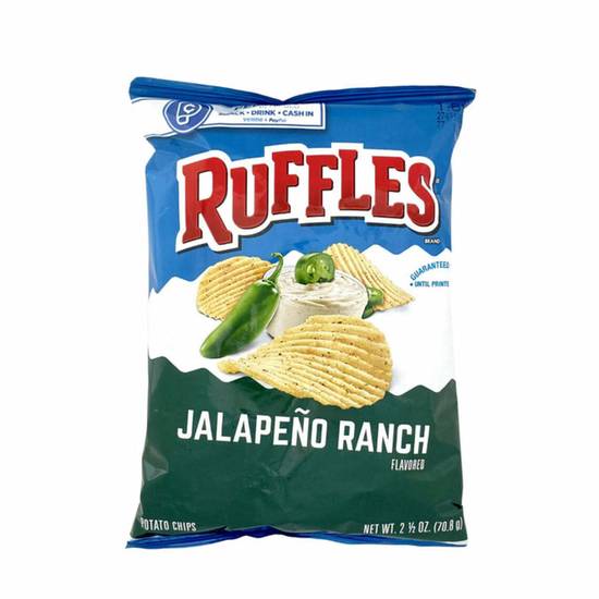 Order Ruffles Jalapeno Ranch Small Bag food online from IV Deli Mart store, Goleta on bringmethat.com
