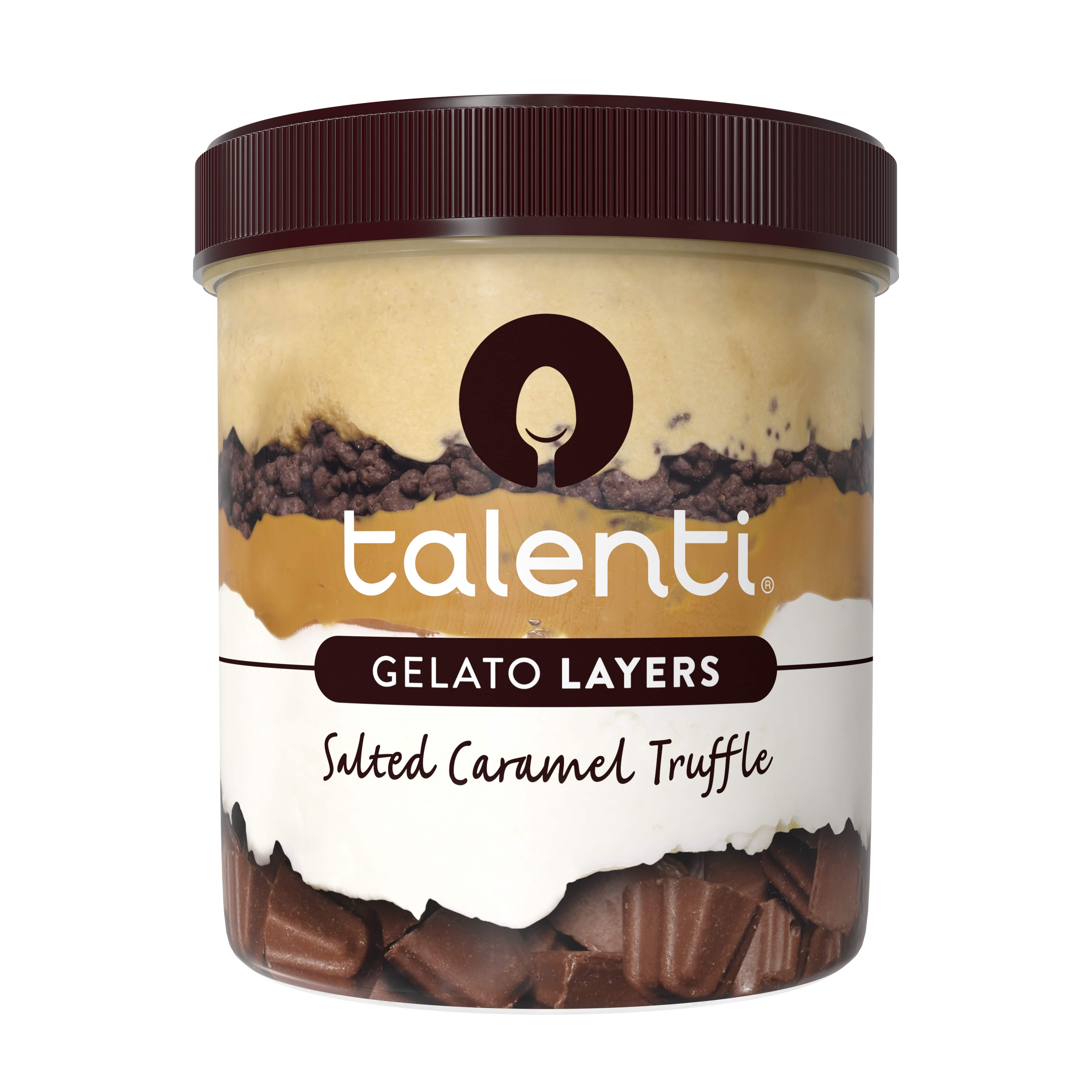 Order Talenti Layers Salted Caramel Truffle Pint food online from Ben & Jerry store, Houston on bringmethat.com