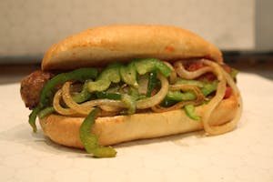 Order TURKEY SAUSAGE W/PEPPERS ONIONS AND SAUCE food online from Millers Country Kitchen store, Middletown on bringmethat.com