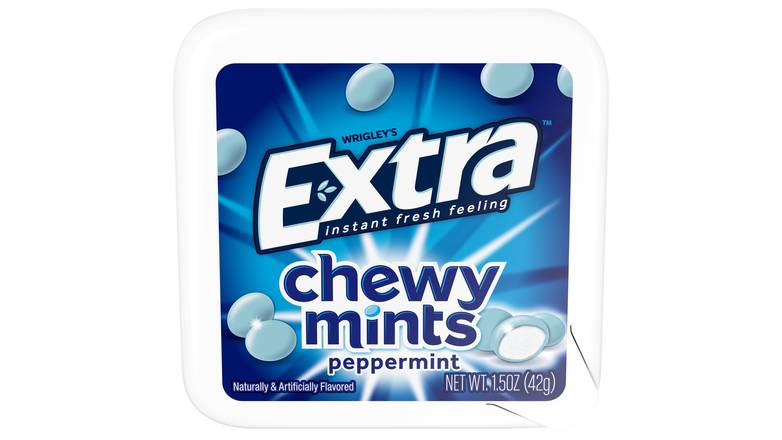 Order Extra Chewy Mints Peppermint food online from Trumbull Mobil store, Trumbull on bringmethat.com
