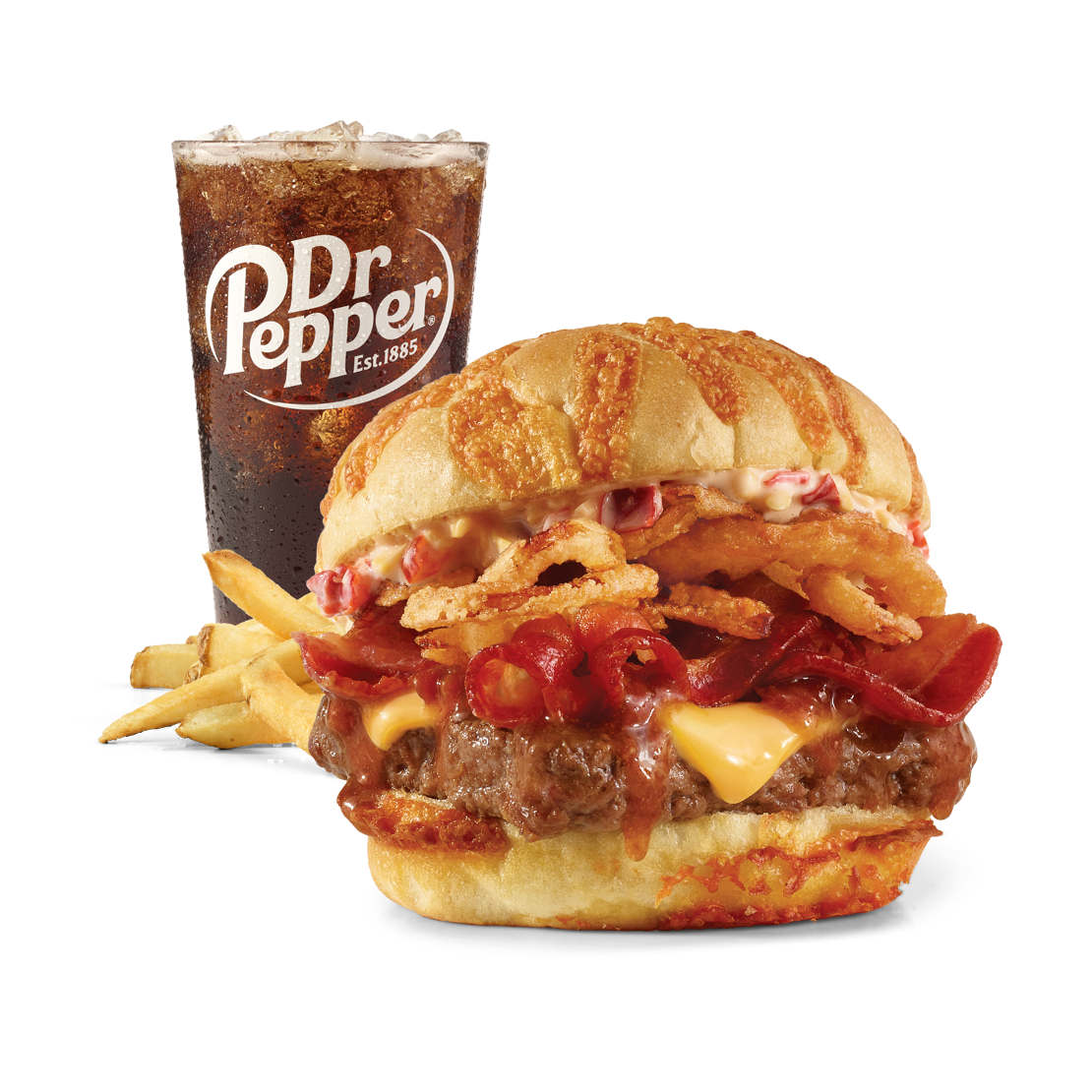 Order Big Bacon Cheddar Cheeseburger Combo food online from Wendy store, Lincoln on bringmethat.com