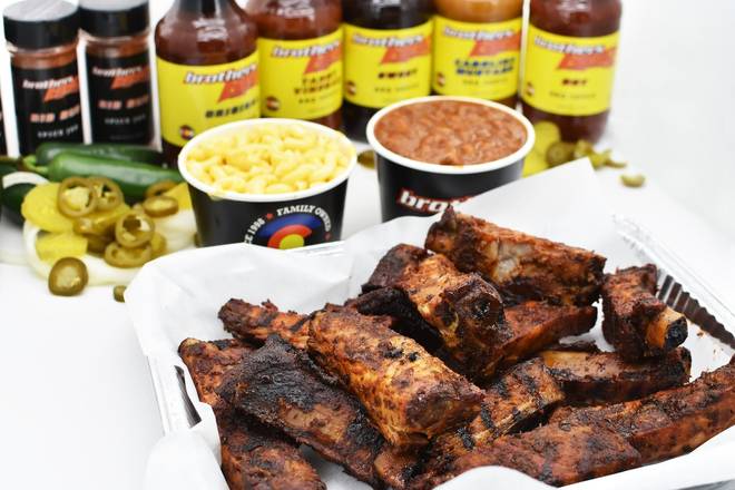Order Pork Rib Pack food online from Brothers BBQ store, Broomfield on bringmethat.com