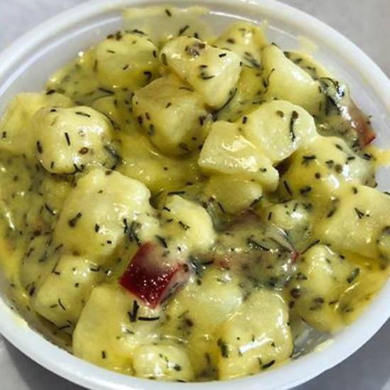 Order *4oz Potato Salad food online from Groucho's Deli store, Florence on bringmethat.com