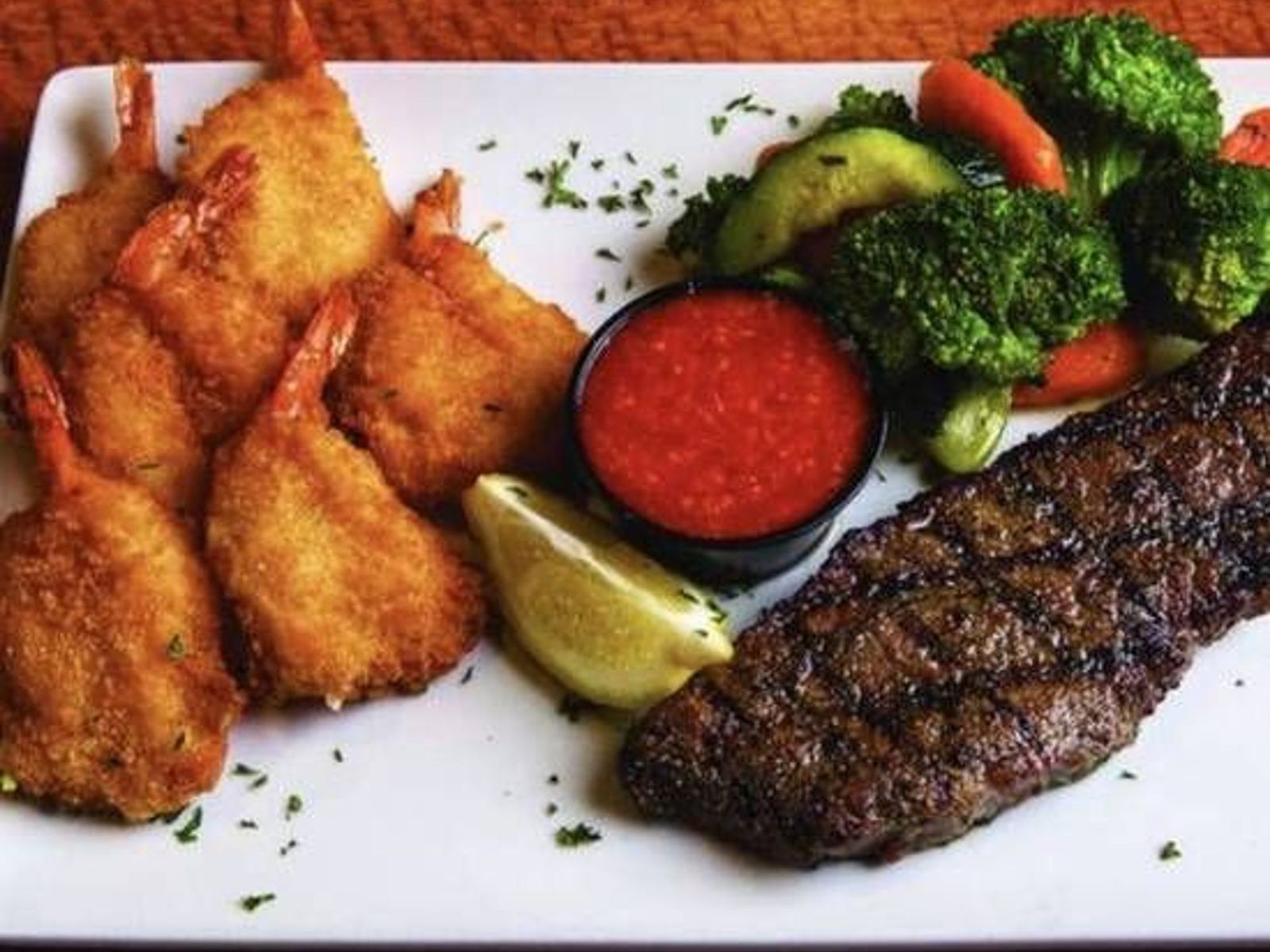 Order Steak and Giant Shrimp food online from Sizzler store, Nampa on bringmethat.com