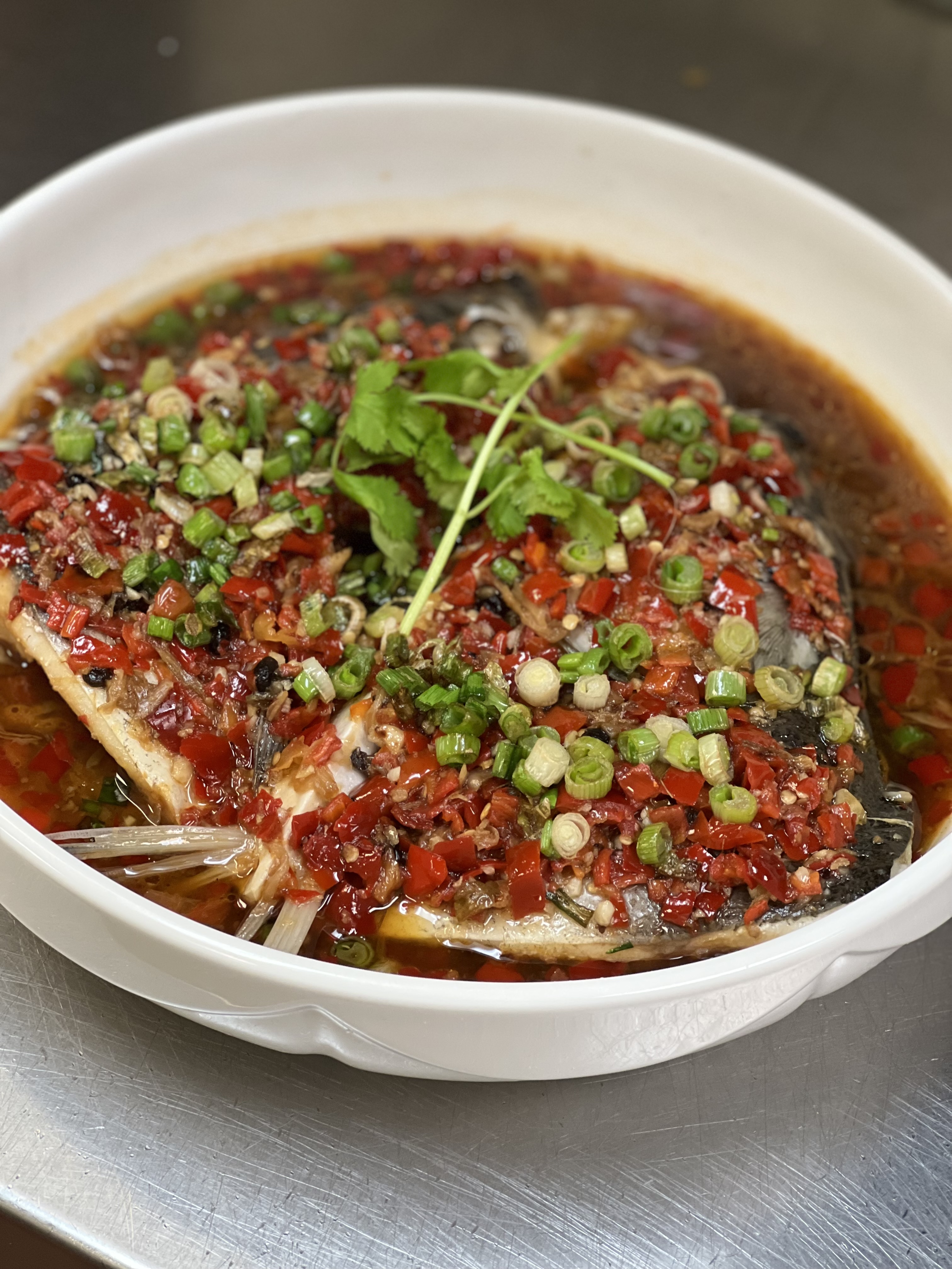 Order FISH HEAD W/ CHILI SAUCE food online from Good Fortune store, Ashburn on bringmethat.com