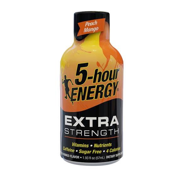 Order 5-Hour Energy Shot Extra Strength Peach Mango (1.93 oz) food online from Rite Aid store, Canal Fulton on bringmethat.com