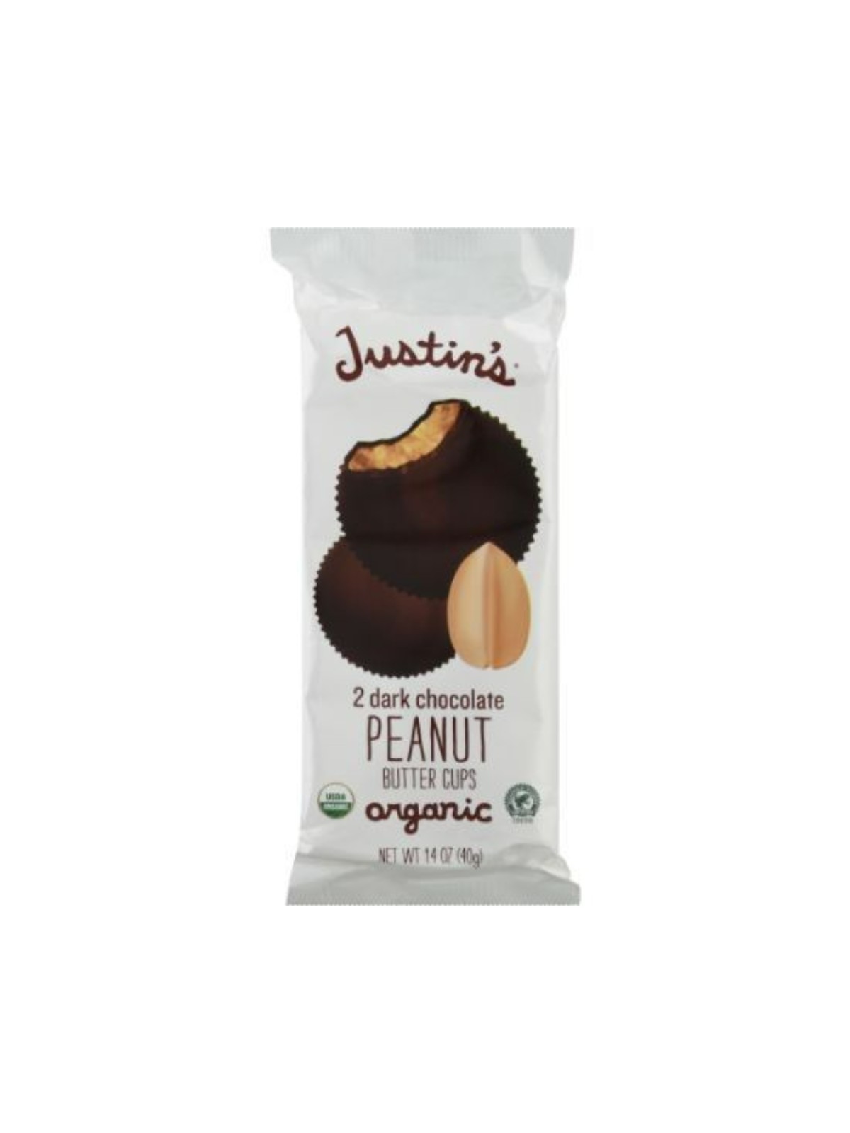 Order Justin's Milk Chocolate Peanut Butter Cup (1.4 oz) food online from Stock-Up Mart store, Minneapolis on bringmethat.com