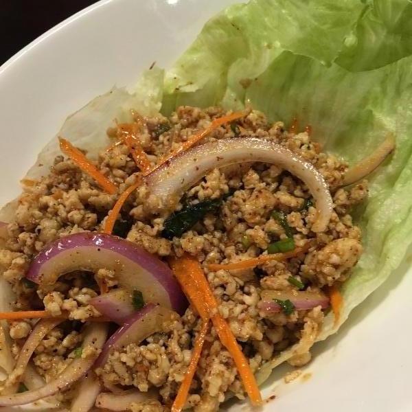 Order TS2. Larb Gai Salad food online from Thai Pin store, Lawrence Township on bringmethat.com