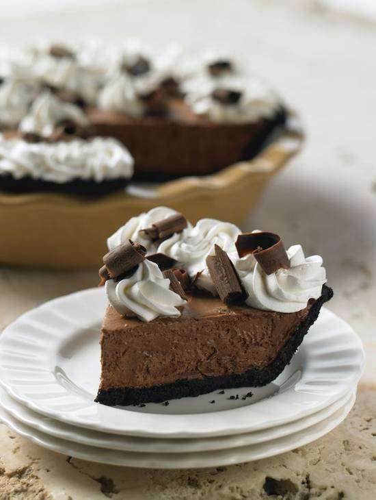 Order Double Chocolate Silk Pie food online from Coco's Bakery store, Garden Grove on bringmethat.com