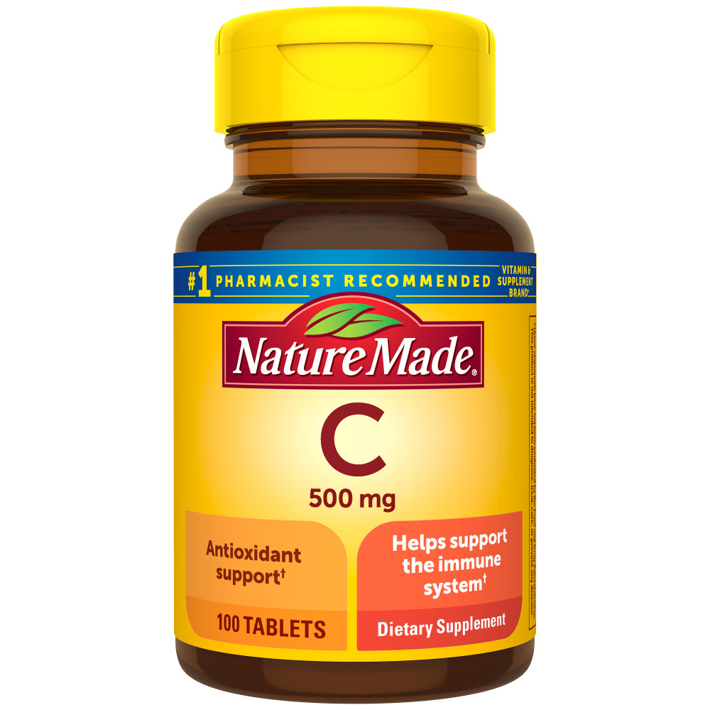 Order Nature Made Vitamin C Tablets - 500mg, 100 ct food online from Rite Aid store, ELMIRA on bringmethat.com