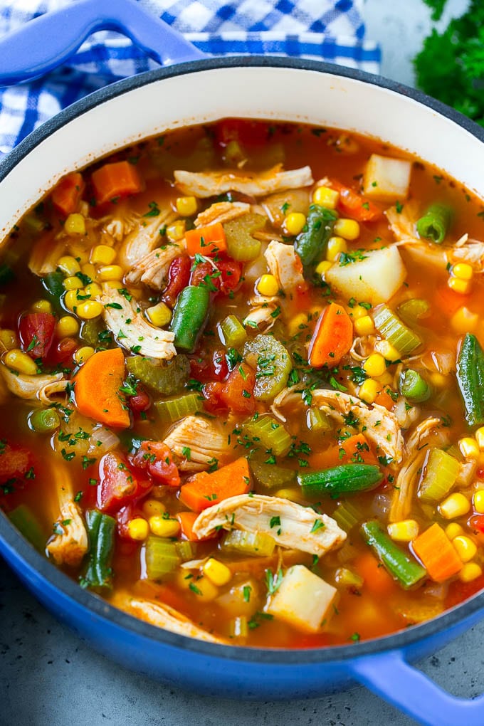 Order Chicken Veggie Soup food online from House Of Bagels store, Colma on bringmethat.com