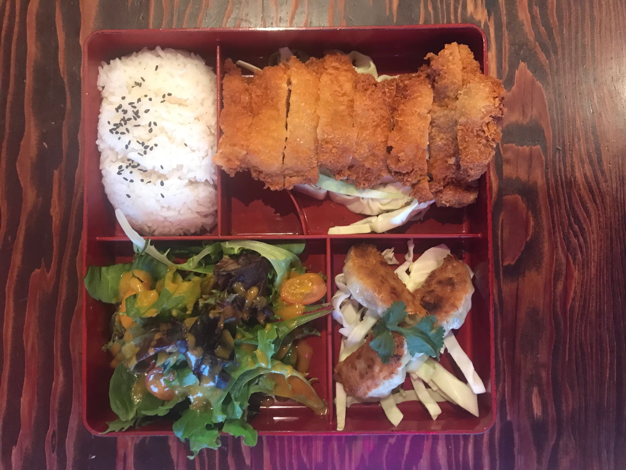 Order Pork Katsu Bento Box food online from Ushio Ramen store, San Francisco on bringmethat.com