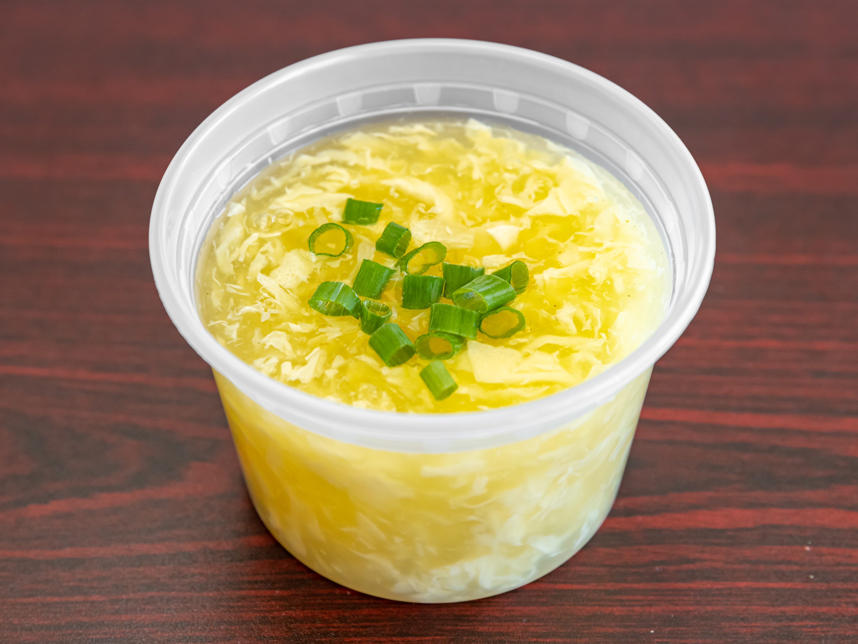 Order 2. Egg Drop Soup food online from China King Chinese Restaurant store, Royal Palm Beach on bringmethat.com
