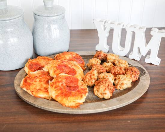 Order Pepperoni Pizza Bites (6 Pack) food online from Bradley Farms Baked Goods store, Adairsville on bringmethat.com