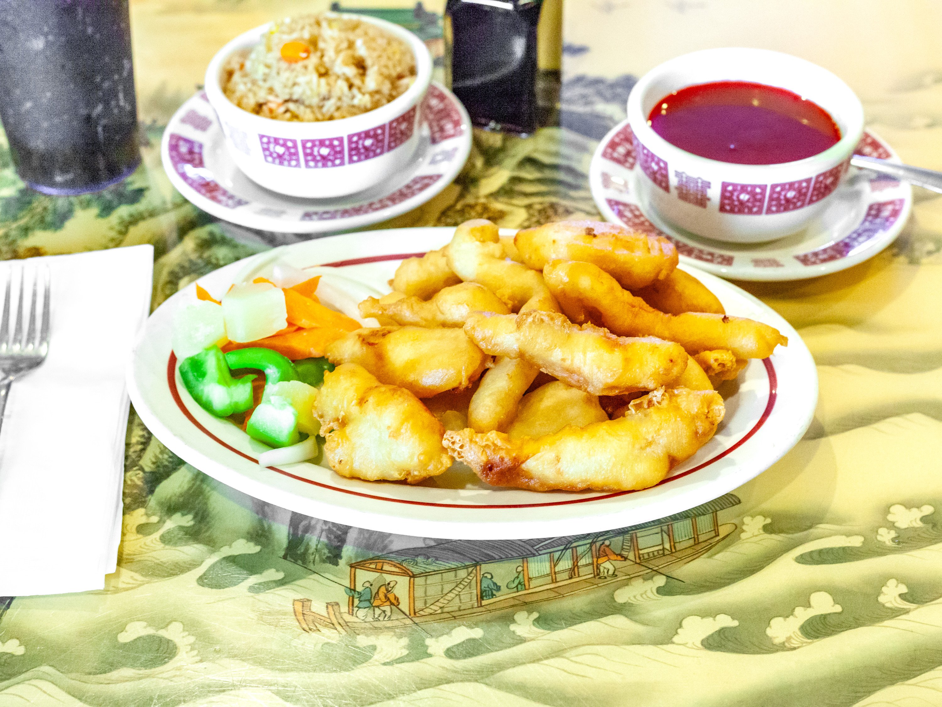 Order 101. Sweet and Sour Chicken food online from Chinese Pavilion store, Sherwood on bringmethat.com